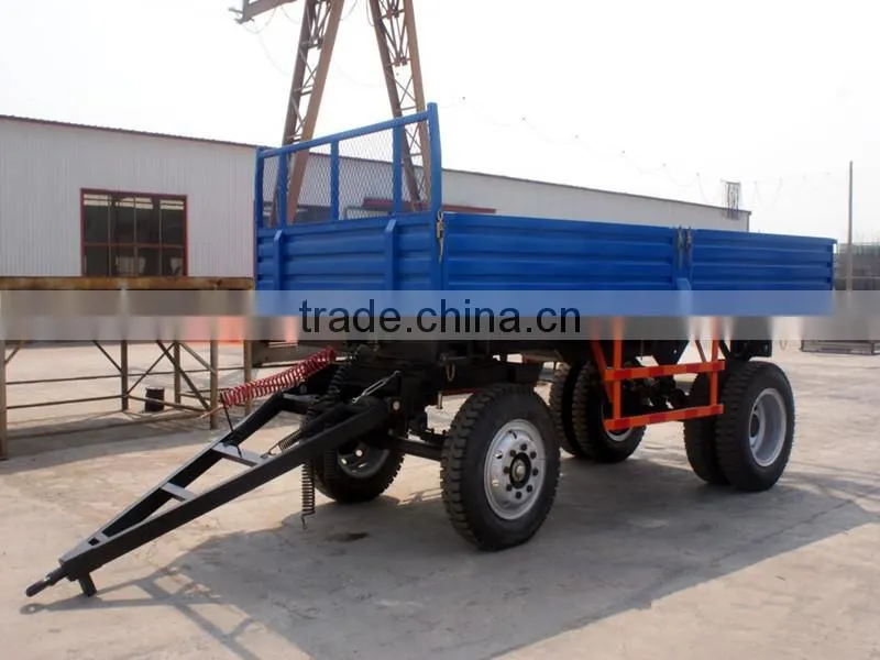 4T -8T 2 axles mini full trailer / farm trailer / towing vehicle
