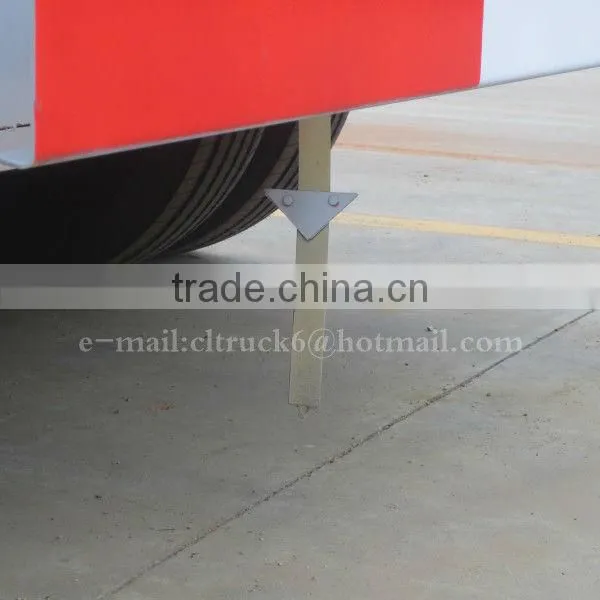 3 Axles Aluminum Alloy Delivery oil semi-trailer 60m3