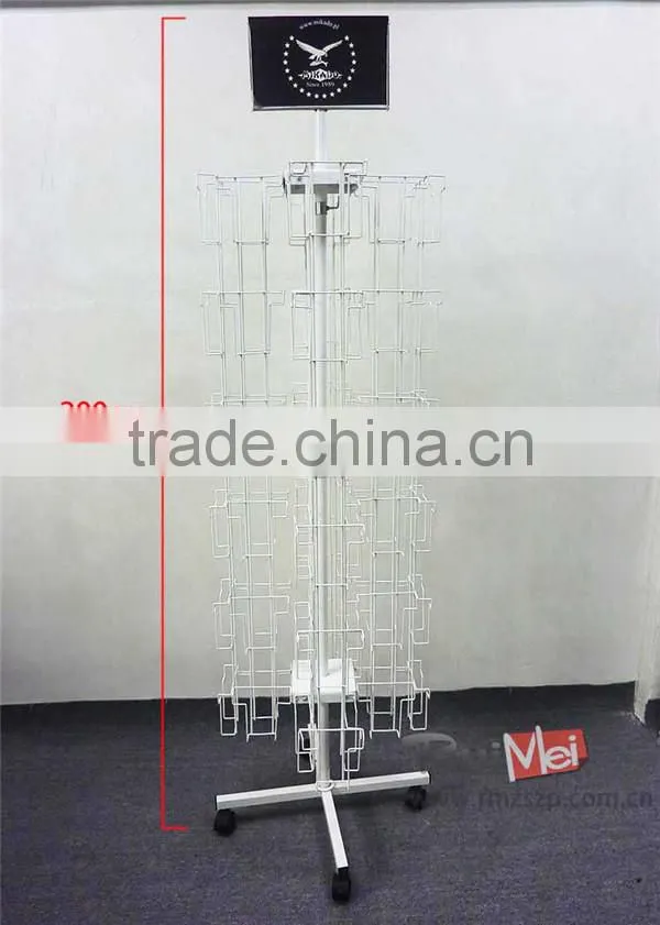 Multi-Tier 4-side rotating greeting card display racks for sale