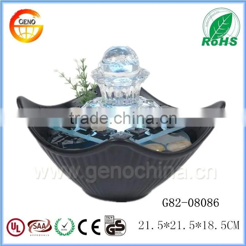 ceramics and glass material table mini water fountain crafts gift