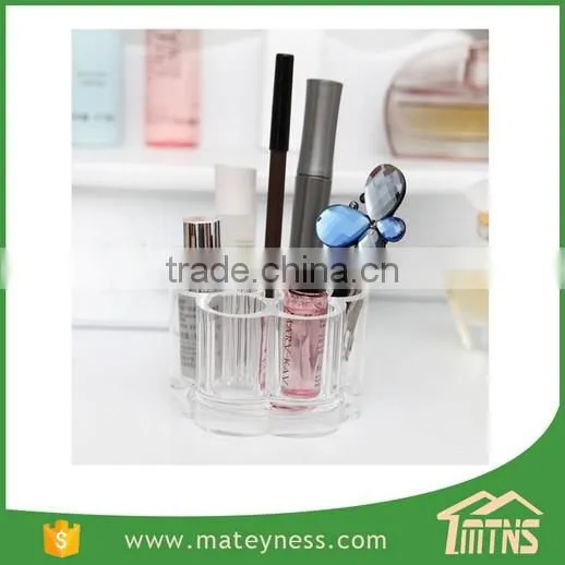 Acrylic Flower Cosmetic and Makeup Brush Holder