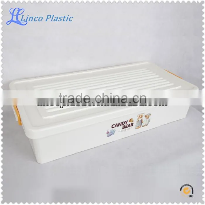Durable Plastic Storage Box With Lock And Wheel