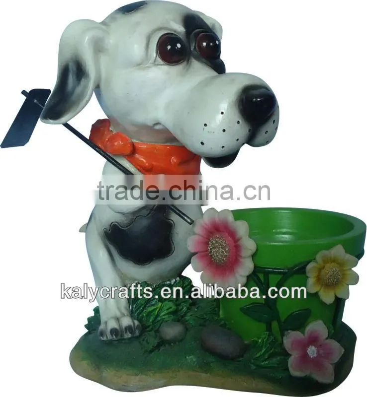 decorative hedgehog polyresin flower planter garden pot