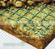 Polypropylene plastic geogrid for basement stablilization