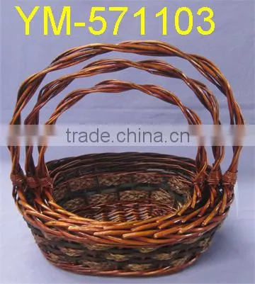 Small Willow Flower Basket wit High Handle