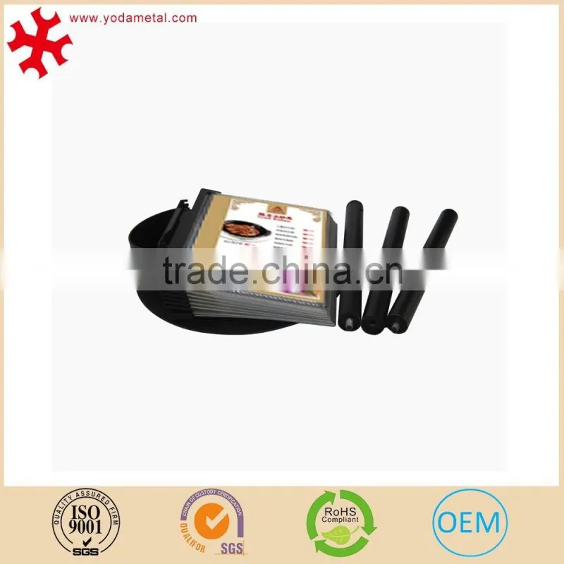 Promotional adjustable floor standing acrylic menu holder for restaurant