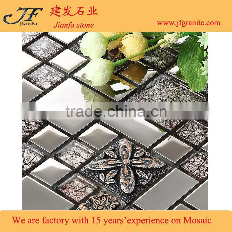 Coshine stone aluminium alloy mosaics decorative material with CE certificate