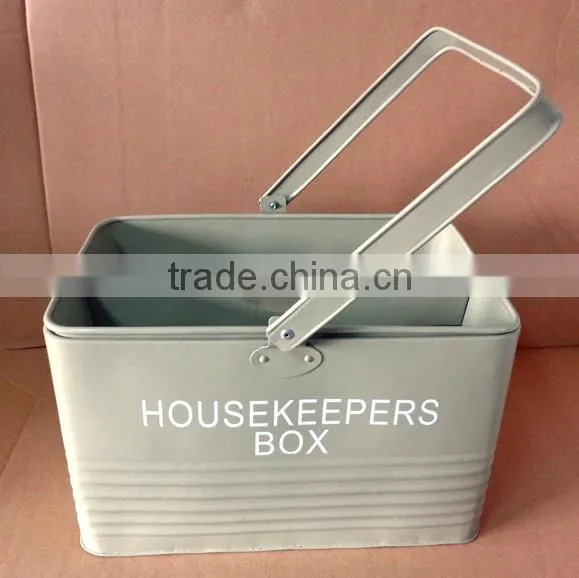 Metal housekeepr storage box