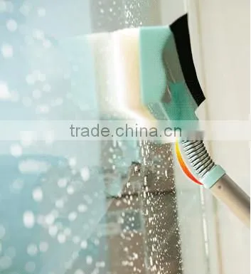 long handled window cleaning foam, squeegee and sponge