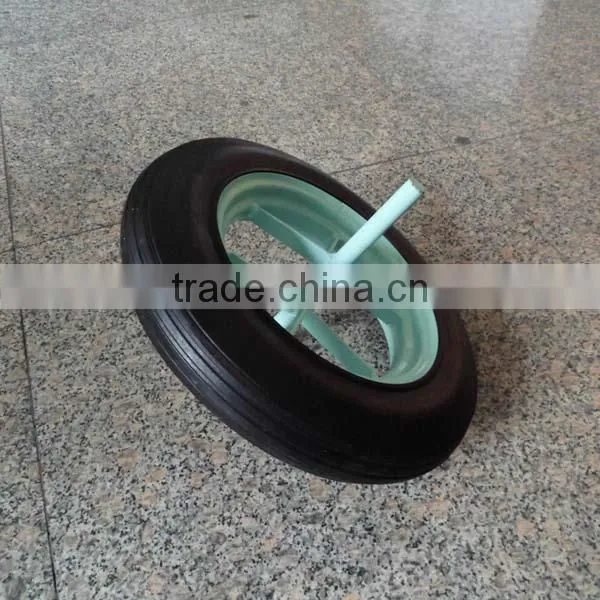 14" SOLID WHEEL WITH 16MM METAL EXTENDED HUB