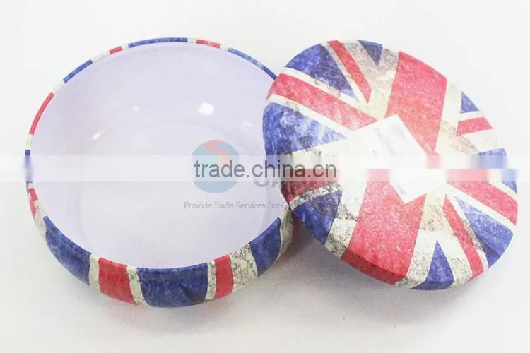UK Flag Bowl Shap Tin Box