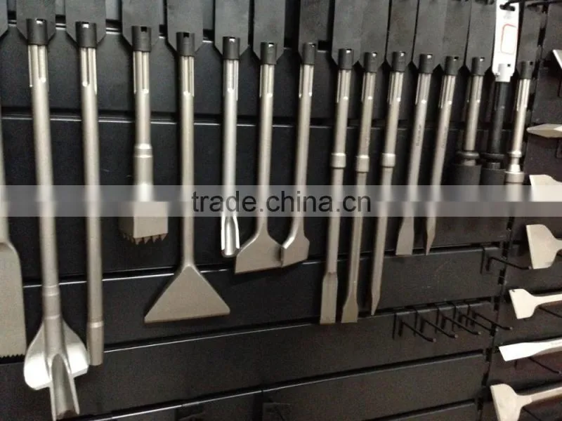 SDS steel wide flat wood carving chisel Power drill bit cranked stone chisel tiles floor