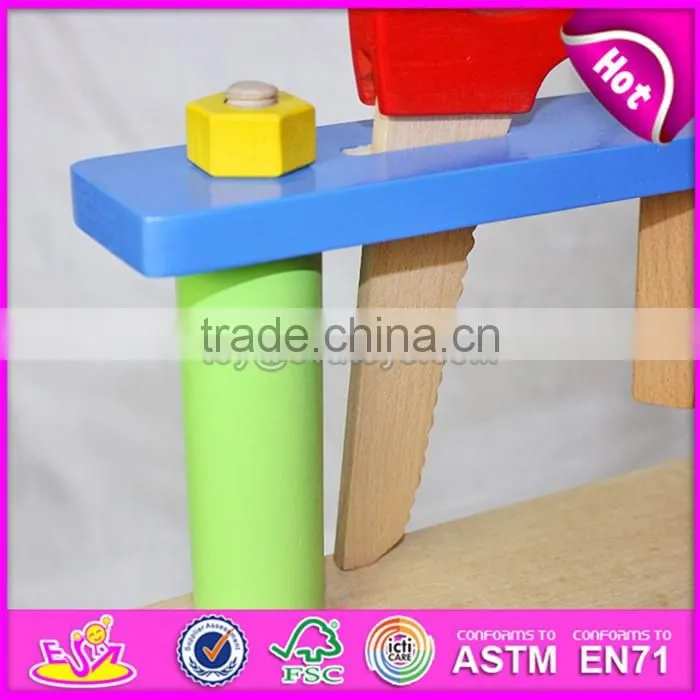 Best educational assemble tools wooden toy tool bench for children W03D043