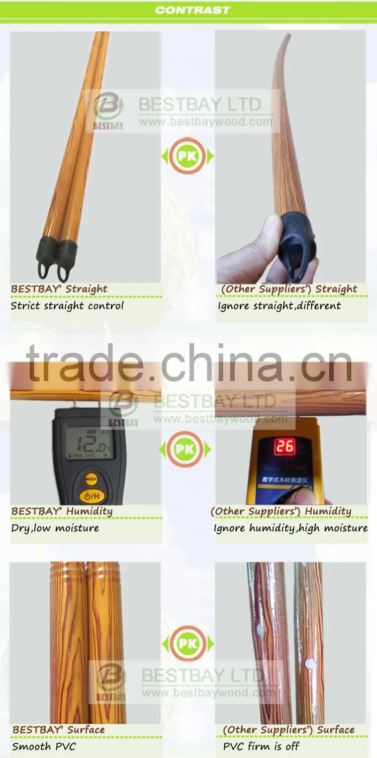 Factory direct sell pvc coated wooden stick,wood stick