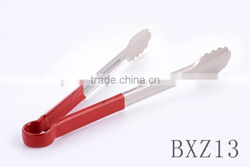 BXZ13 Hot sale High quality kitchen gadgets stainless steel fruit tongs