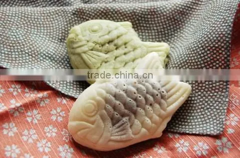 Wooden Handl Taiyaki Maker Japanese Waffle Maker for Gas Stove