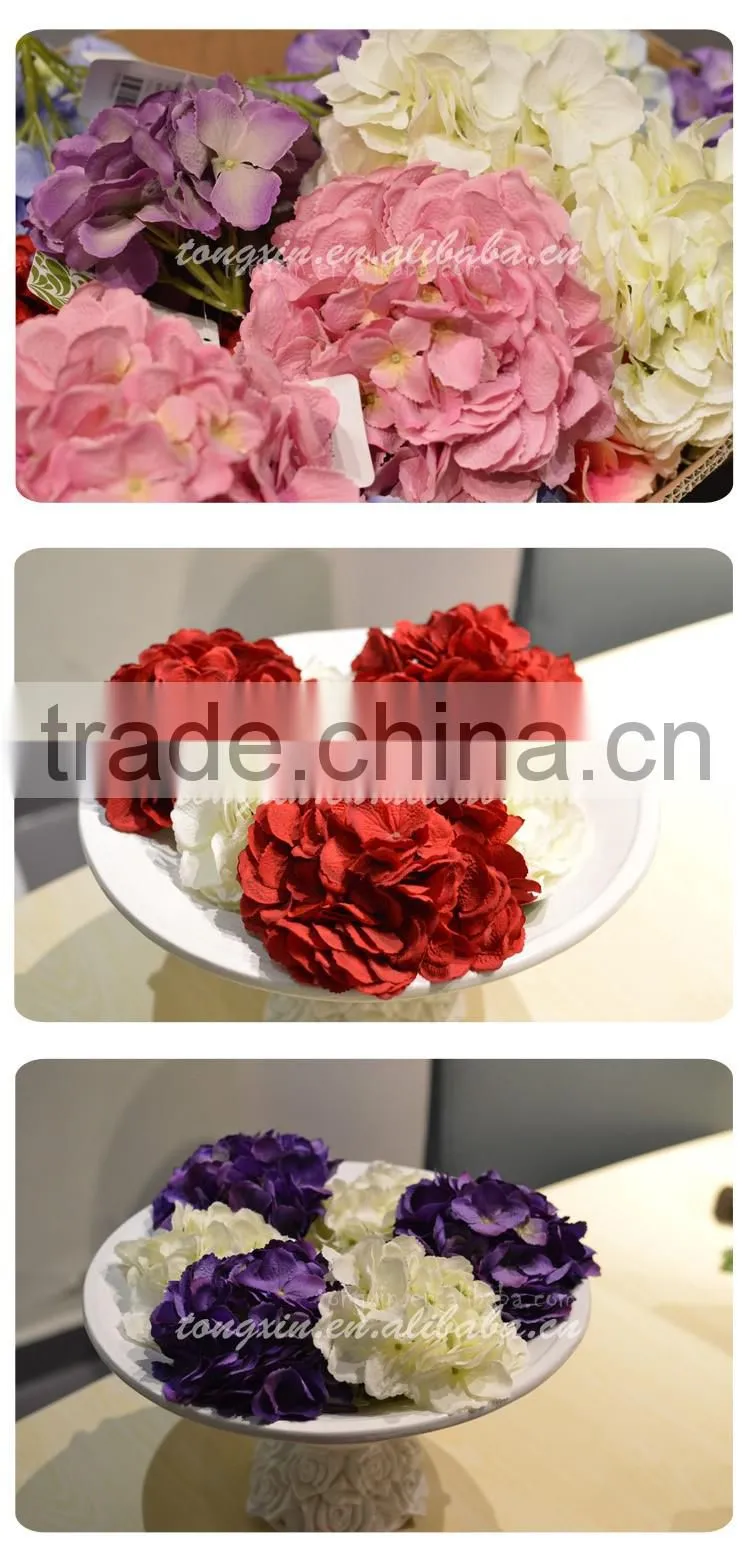 centerpieces flower artificial hydrangea head