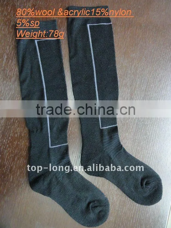 80%Merino Wool kint long socks men