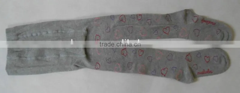 custom tights kid tights with jacquard pattern
