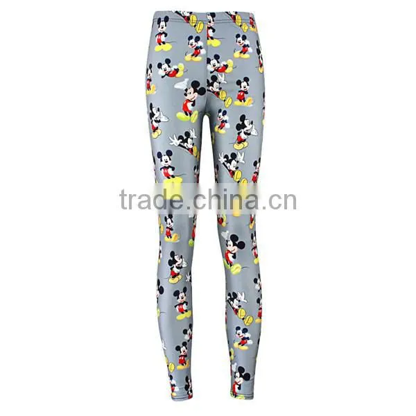 Full printing hot girls pictures sexy pantyhose leggings