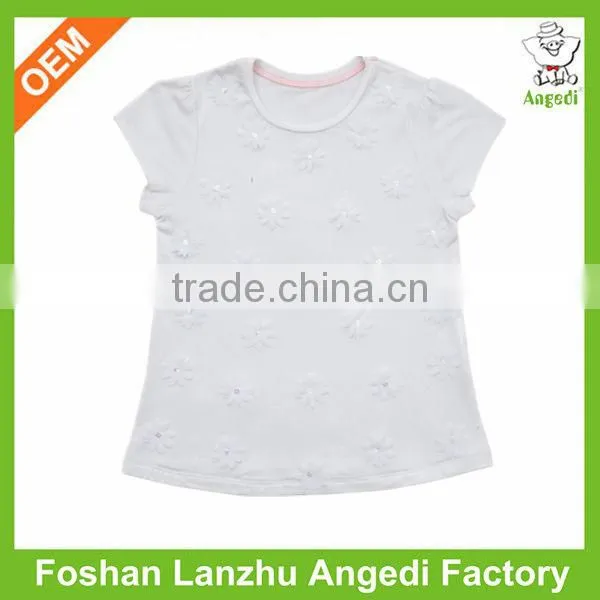 baby Girl skin tight t-shirts with beads