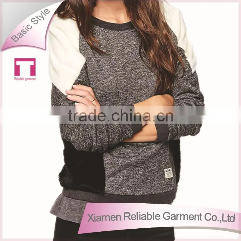 Lady women wholesale long sleeve hoody jacket