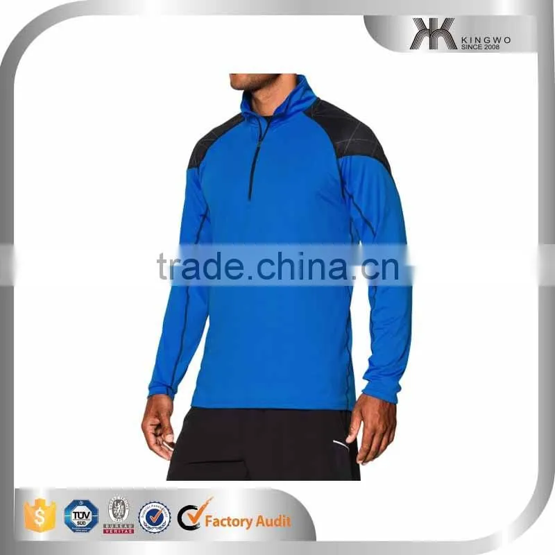 custom stand collar mens lycra sport t shirt,swim shirt quick dry