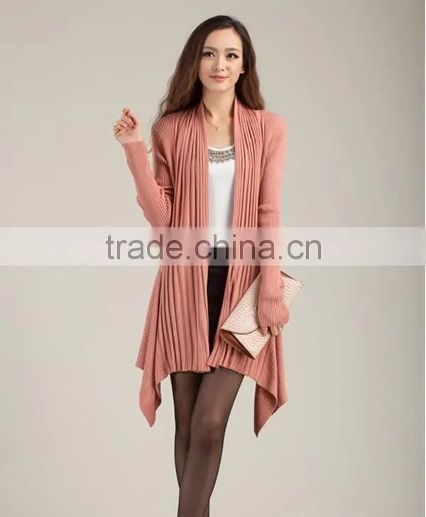 Spring and autumn free size latest design women solid Simple and fashion sweater women cardigan