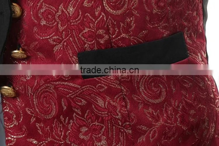 Juqian custom 5 start summer restaurant manager hotel waiter receptionist uniform designs with embroidery vest