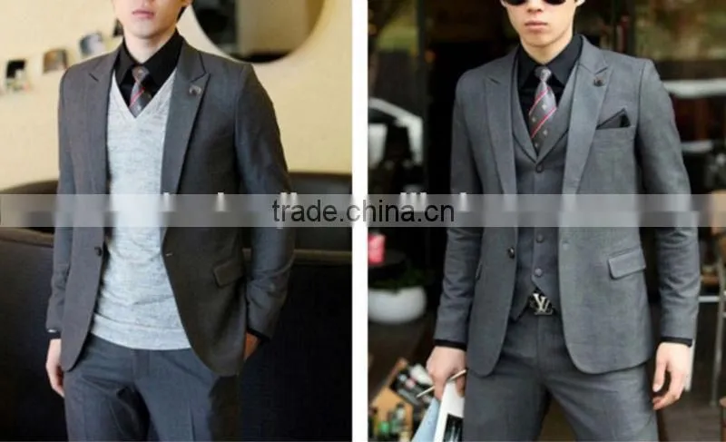 High quality & best workmanship & handsome korean suit for men