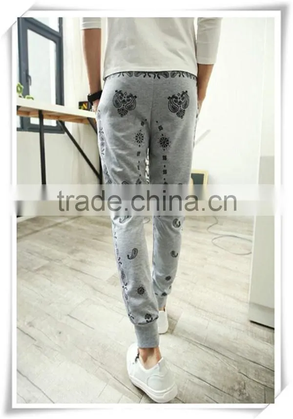 Printed style harem pants wholesale cheap cotton and spandex harem pants