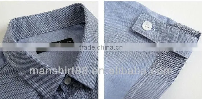 Custom Short sleeves mens end-on-end Work shirt