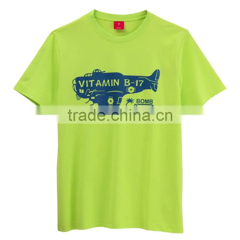 men's promotion cotton polyester t shirts