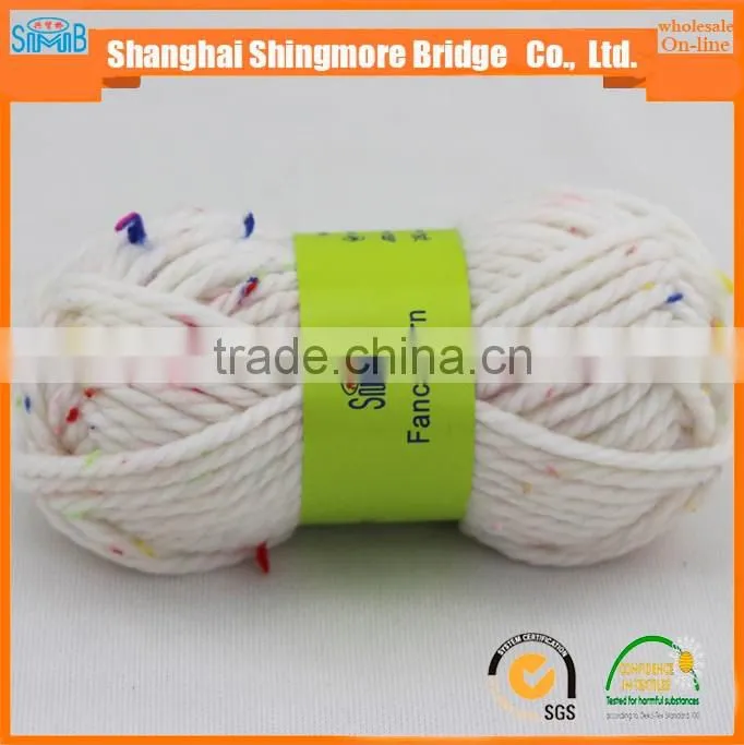 China knitted yarn factory hot wholesale speckle yarn for your sparkling life
