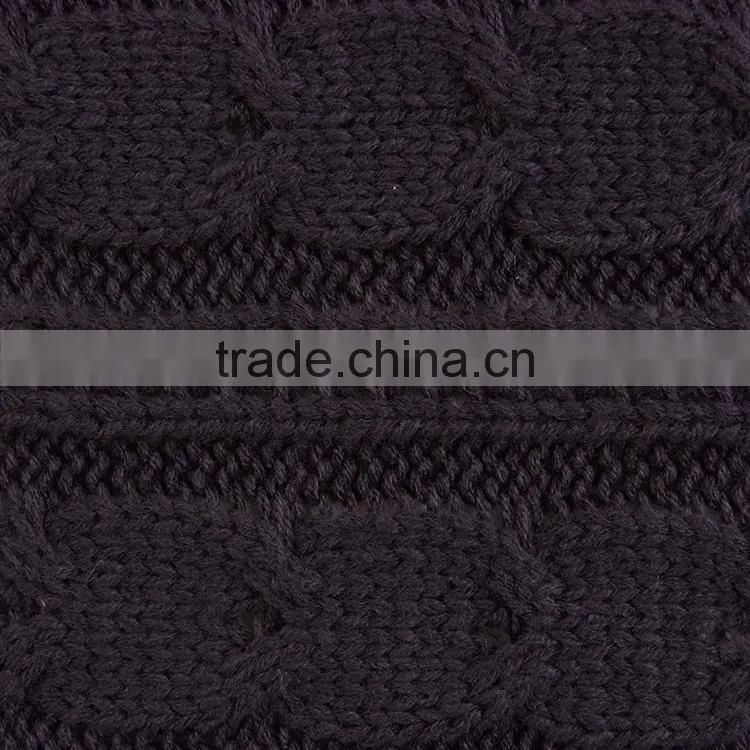 Wholesale acrylic crocheted kint double layer sherpa blanket