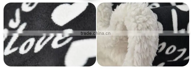Fashion Custom King Size Printing Double Ply Blanket