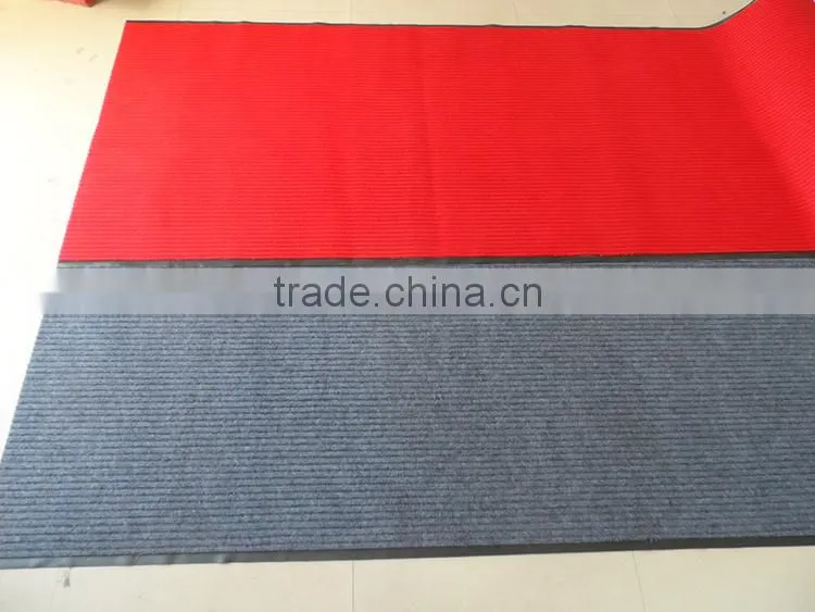 Red Gray Blue Green Color Plain Shaggy Stripe Jacquard Exhibition/Hotel 100% PE Carpet 1-4m Width