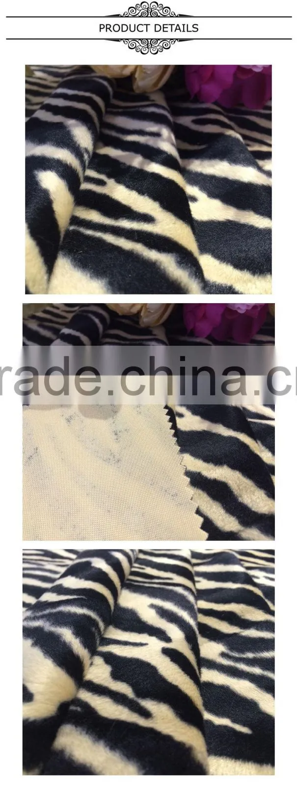 polyester factory printed short floss