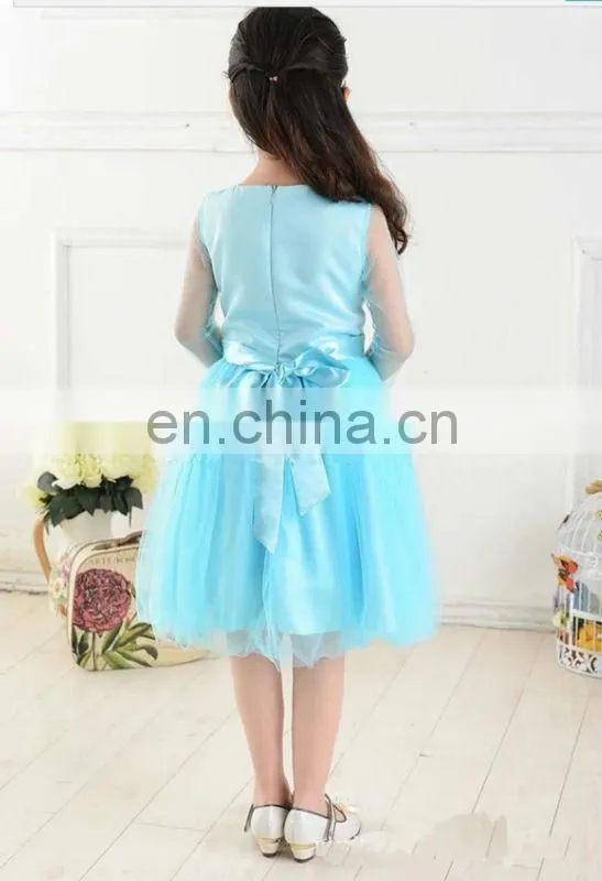 2014 Hot Sale Frozen Elsa Girl Party Dress , Frozen Elsa Dress