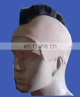 Hot sell funny orange mohawk Wig with Skullcap
