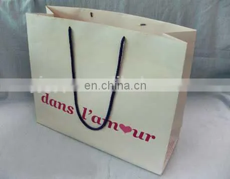 Customized small paper bag rope handle