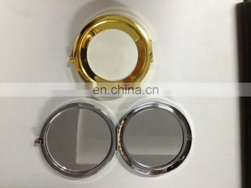 blank metal compact mirror pocket mirror