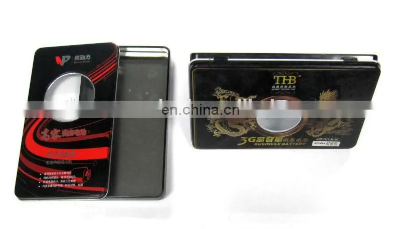 Popular cell battery cigarette tin case with window