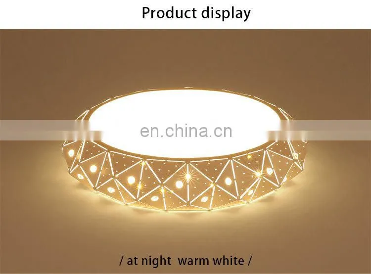 Modern Simple Round LED Living Room Ceiling Light Creative Acrylic Bedroom Lighting