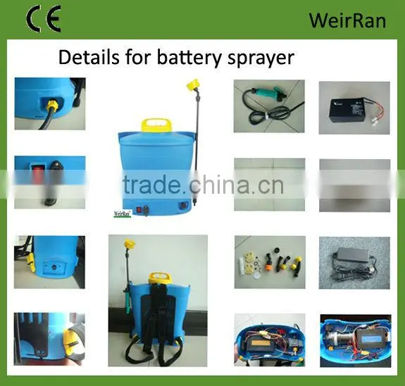 (2306) 12v pump for knapsack sprayer, 20L agriculture power sprayer, battery power sprayer