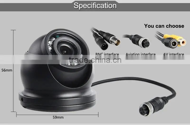 mini metal waterproof ir night vision inside bus camera digital camera