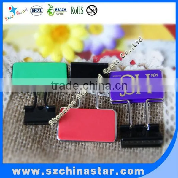 colorful butterfly shape paper clip with PET box
