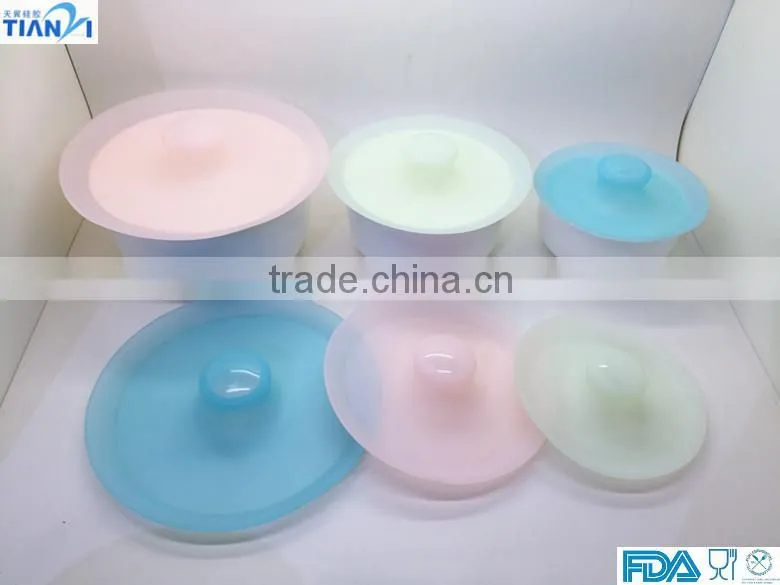 3PCS Food Grade Silicone Bowl Cover Fresh Cover For Fruit Bowl Silicone Bowl Cover/Bowl Lid
