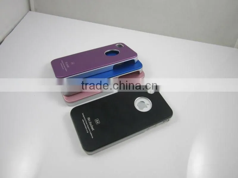 2013 New metal aluminum case for iphone 4 air jacket case for iphone 4 with wholesale price