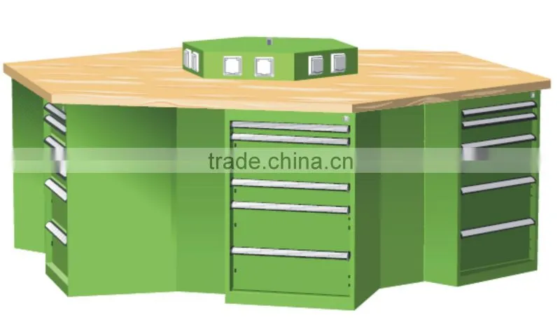 DIY Steel Hexangular Work Bench for Workshop Repair
